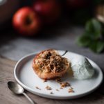 Baked Apples with Easy Oat Streusel